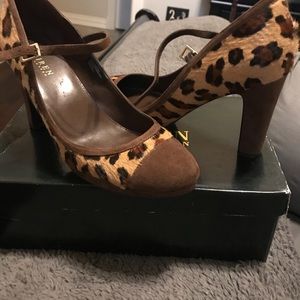 Ralph Lauren leopard print heels